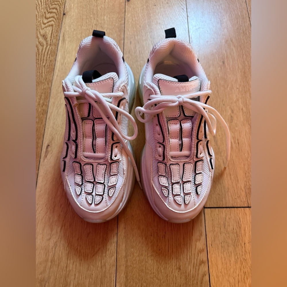 Amiri Bone Runner Off White/Black Sneakers - Picture 3 of 10